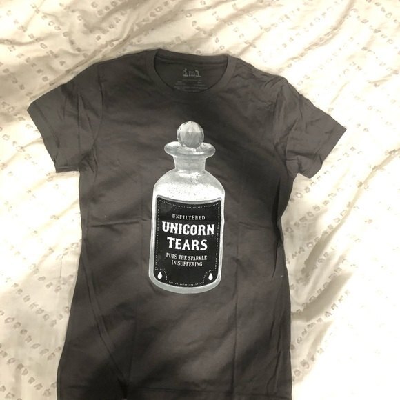 NEW IML Unicorn Tears Short Sleeve Tee Shirt - Picture 2 of 4